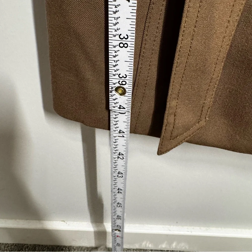 Pendleton Coat Dress Wool Double‎ Breasted Lined Size 8 brown